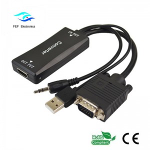 Fir VGA le mná HDMI + Soláthar cumhachta Fuaime + USB Cód: FEF-HIC-011